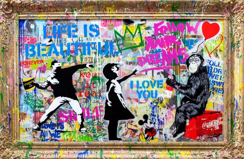 The Universe of Mr. Brainwash: From Monkeys to Einstein and the Banksy Thrower